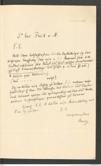 k.k. naturhistorisches Hofmuseum, Intendanzakten 1885-1896 (Hauer), Aktenzahl Z.256.a/1887, Seite 1